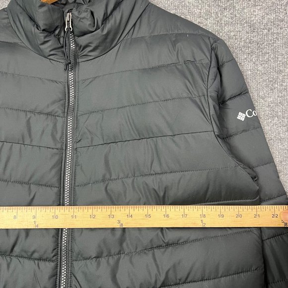 Columbia EXCELLENT Condition Men's Omni-Heat Powder Lite puffer Jacket Black S - Picture 5 of 10